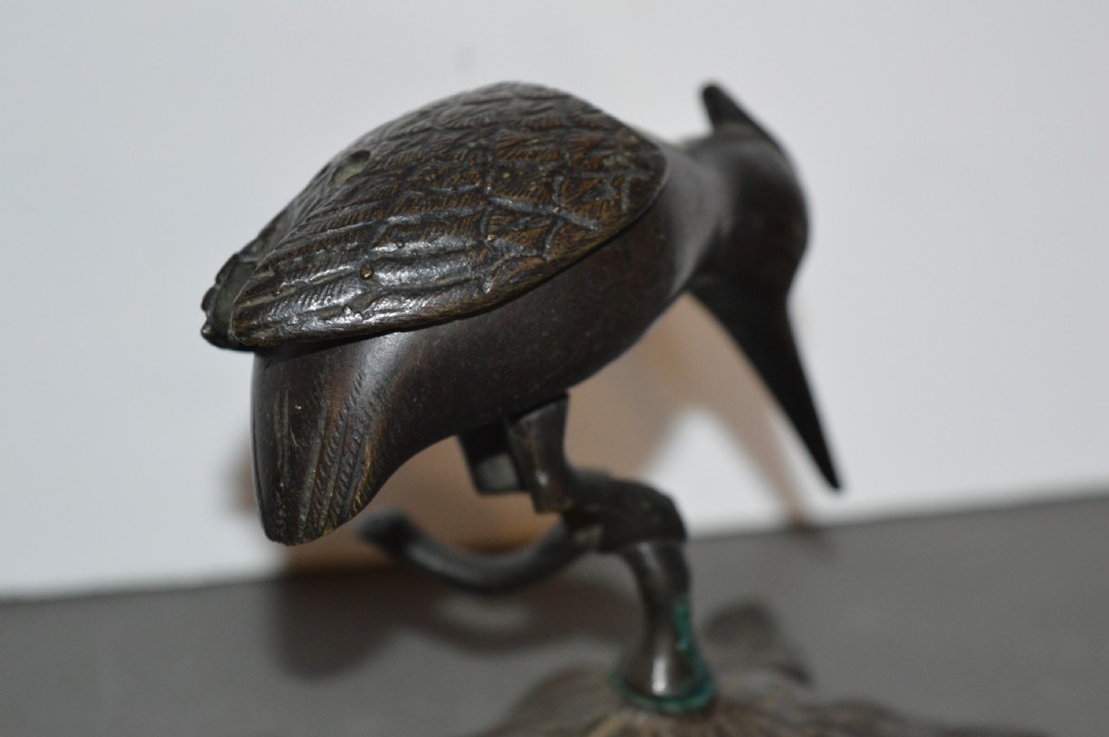 Japanese Bronze Bird Censer,c1880 View IV