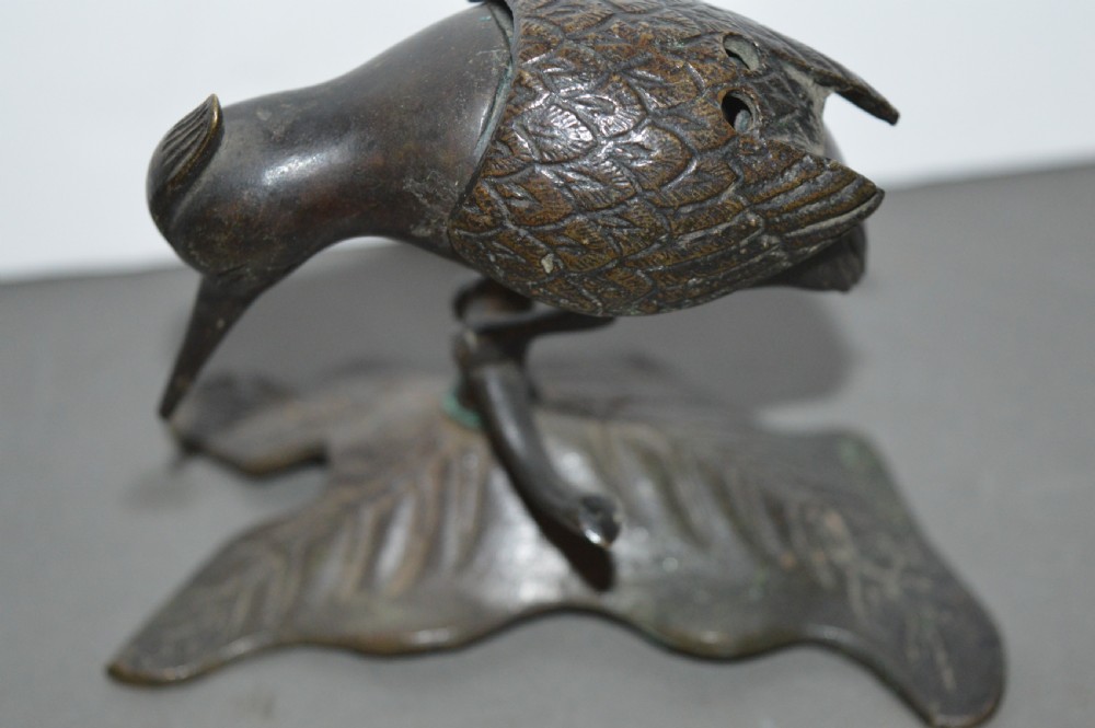 Japanese Bronze Bird Censer,c1880 View IX