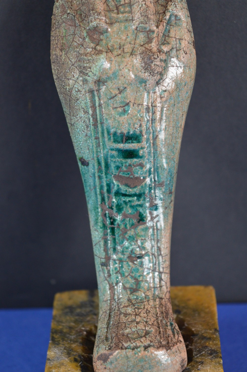 Grand Tour Egyptian Stone Faience Shabti,c1800 View III