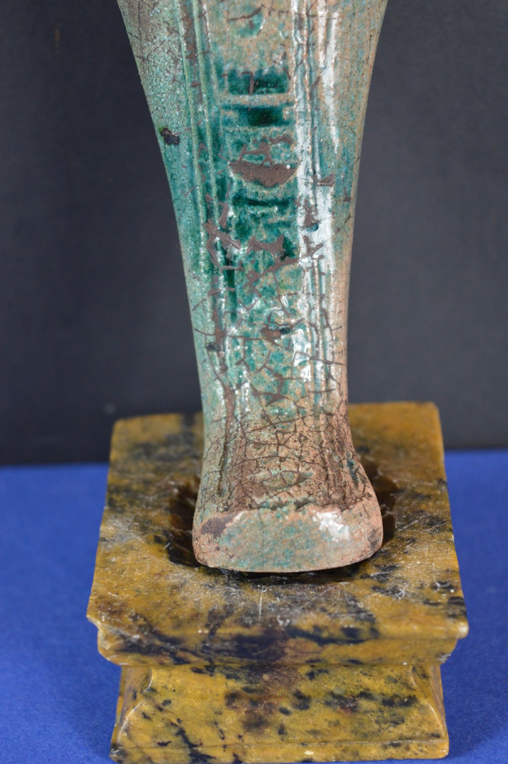 Grand Tour Egyptian Stone Faience Shabti,c1800 View IV