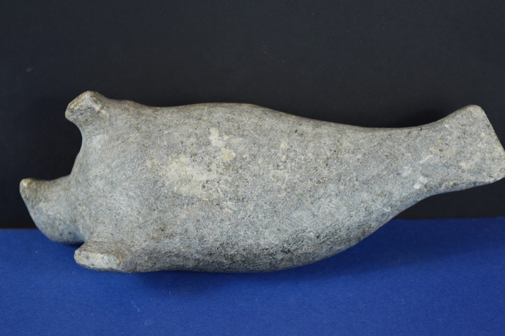 Primitive Inuit Stone Seal Carving , c1850 View IV