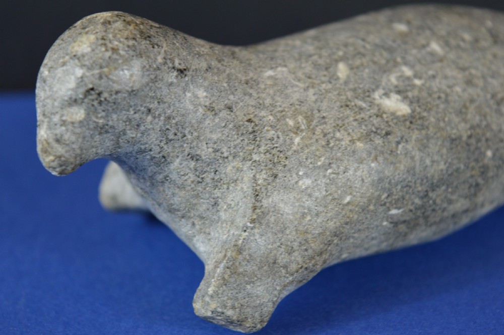 Primitive Inuit Stone Seal Carving , c1850 View V