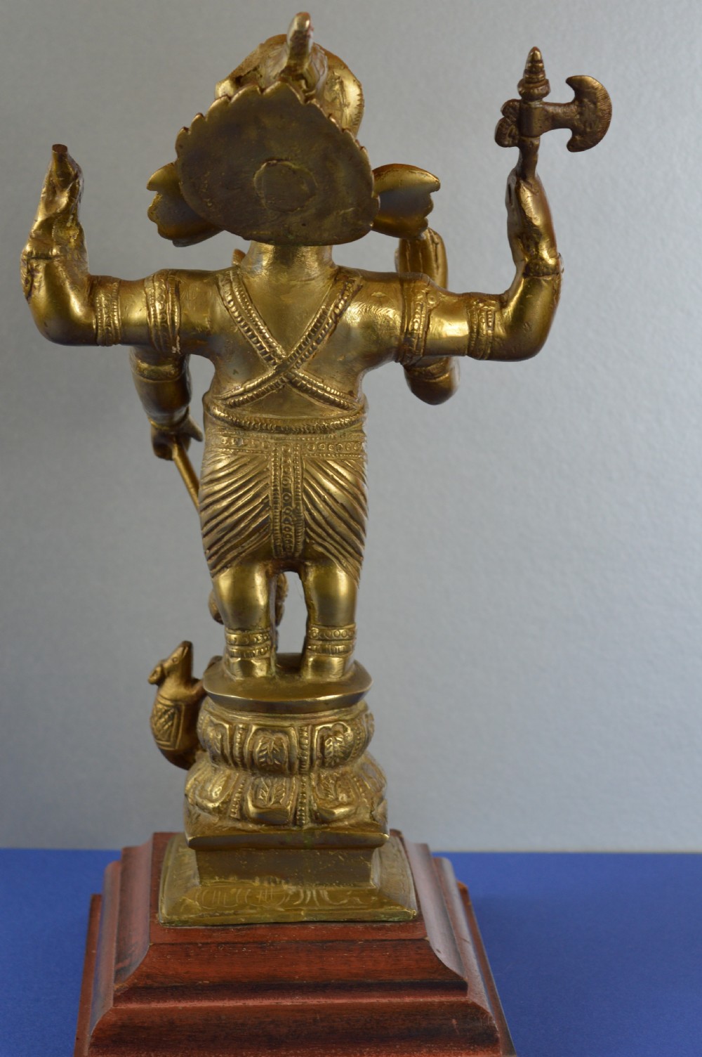 Large (4.2kg) Indian Bronze Ganesh Statue,c1890 View IX