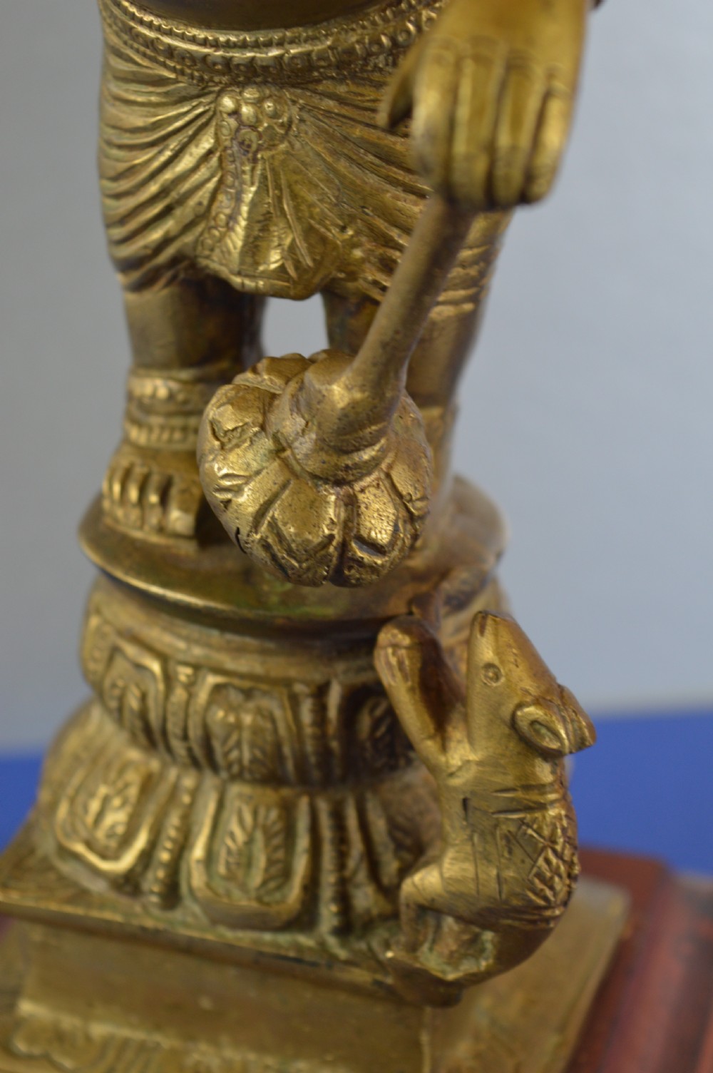Large (4.2kg) Indian Bronze Ganesh Statue,c1890 View XII