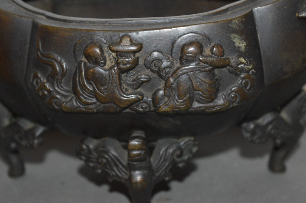 19th Century Chinese Bronze Censer,c1890 View II