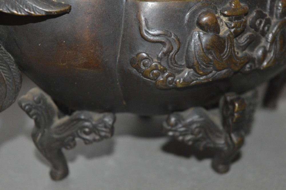 19th Century Chinese Bronze Censer,c1890 View IV