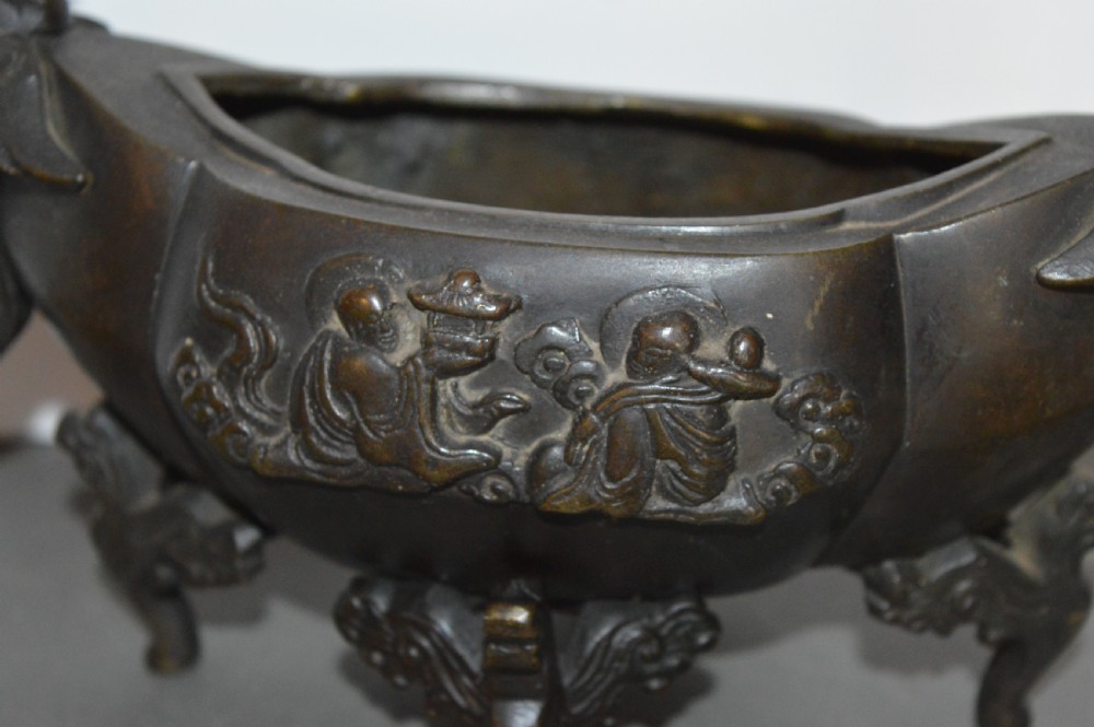 19th Century Chinese Bronze Censer,c1890 View VII