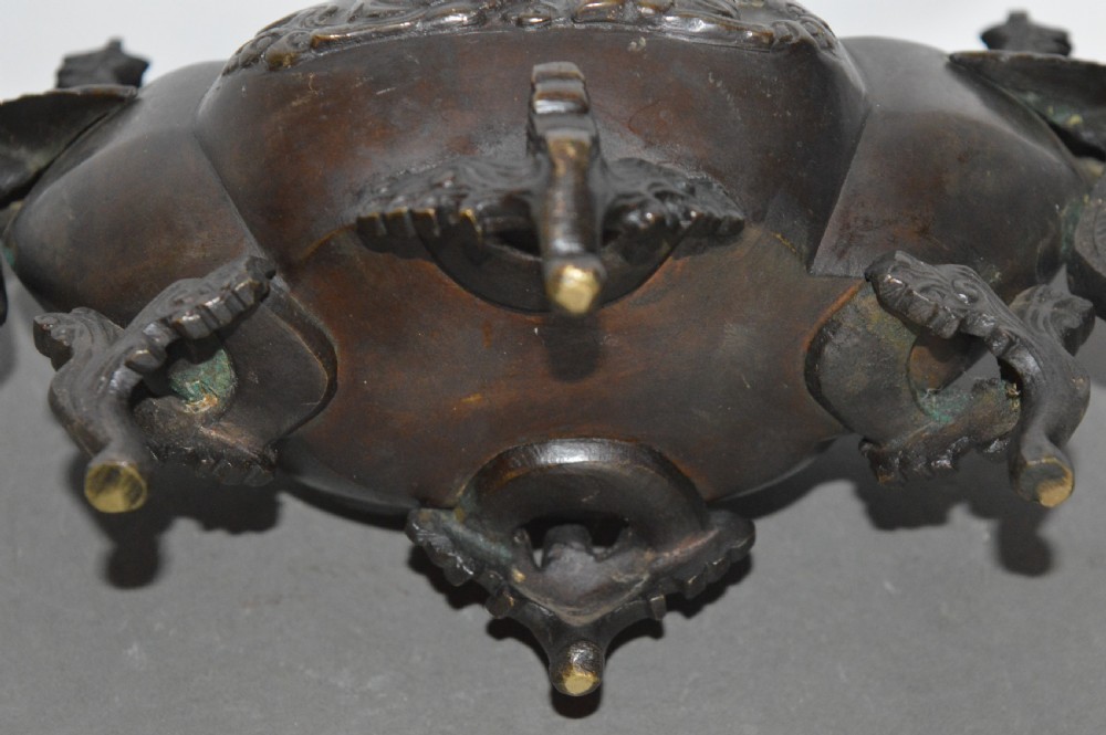 19th Century Chinese Bronze Censer,c1890 View IX
