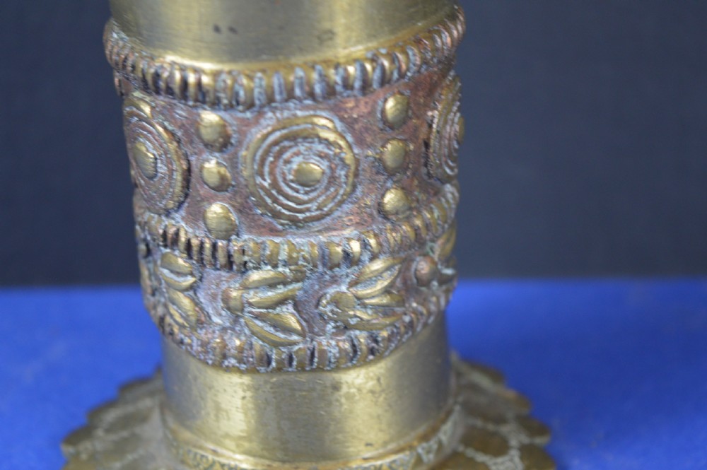 Large (1.8kg) African Ceremonial Tribal Bronze Goblet,c1920 View IV