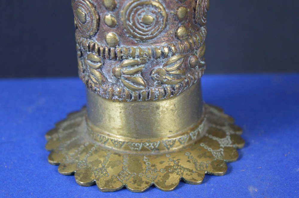 Large (1.8kg) African Ceremonial Tribal Bronze Goblet,c1920 View V