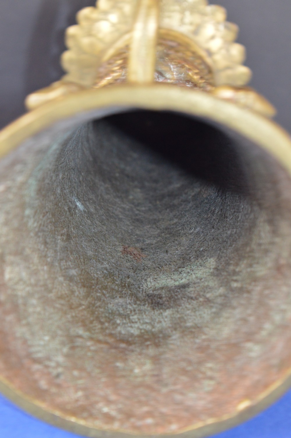 Large (1.8kg) African Ceremonial Tribal Bronze Goblet,c1920 View X