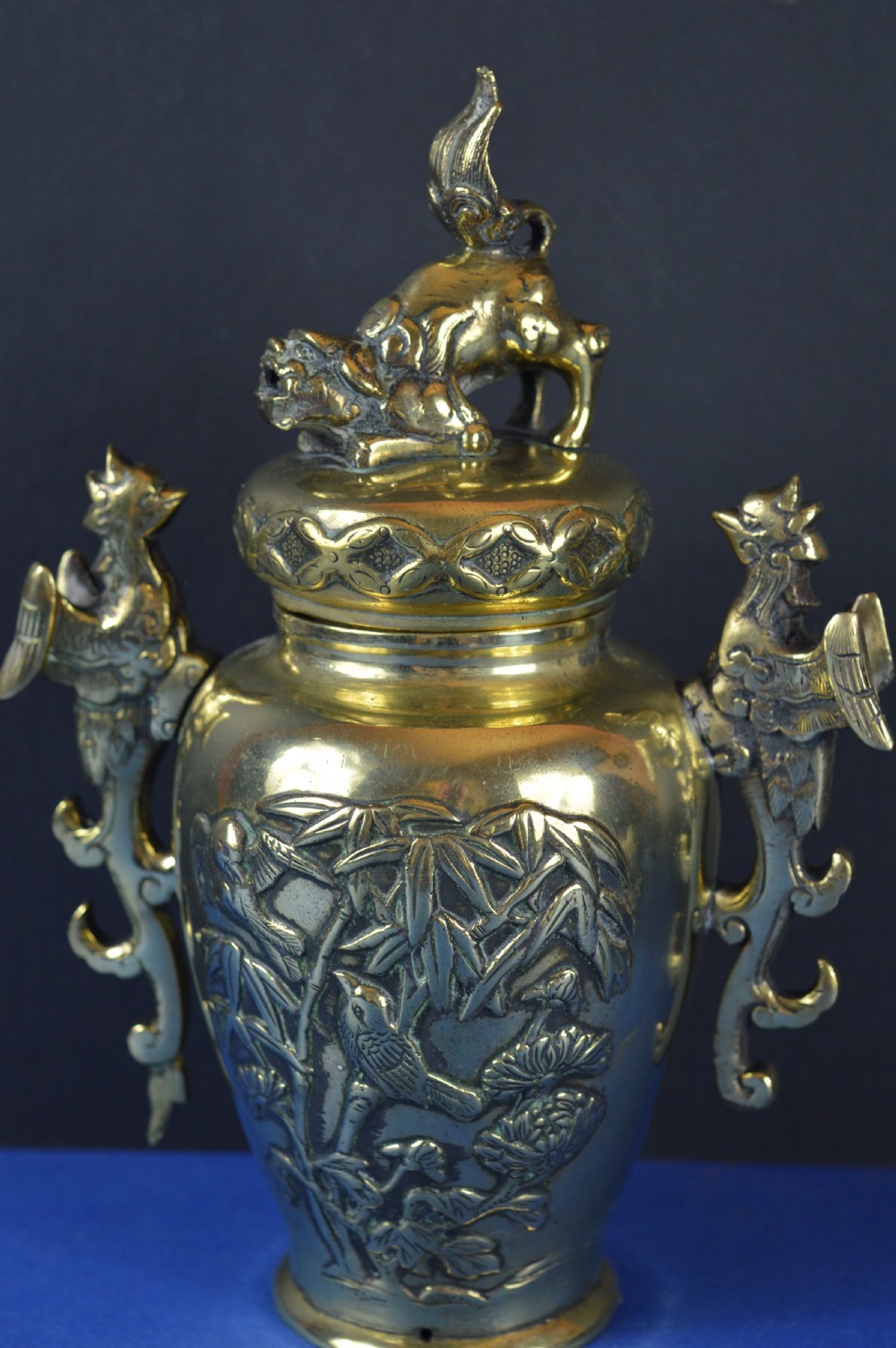 Large Chinese Bronze Censer/Jar with Lid,c1890
