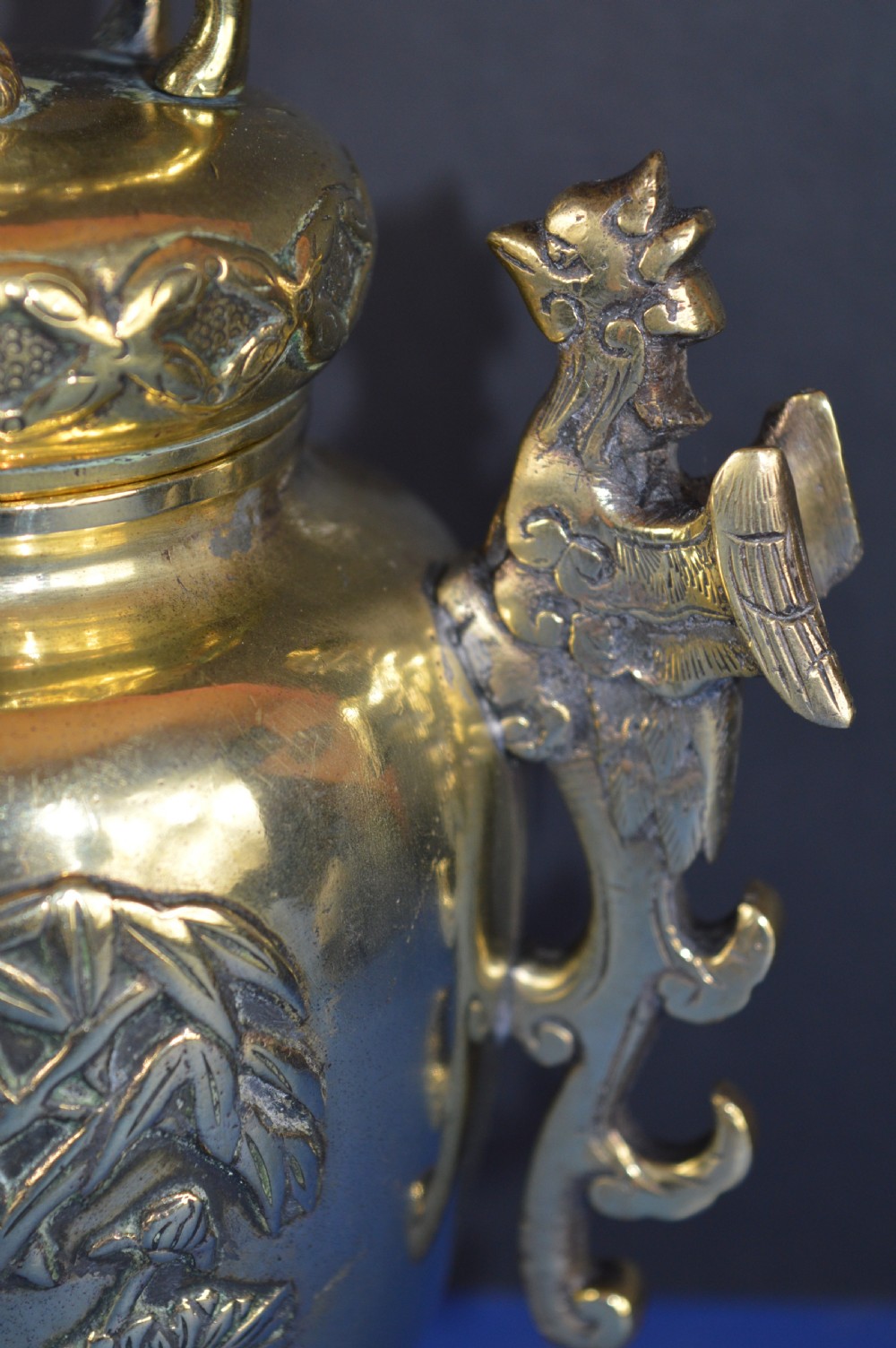 Large Chinese Bronze Censer/Jar with Lid,c1890 View IV