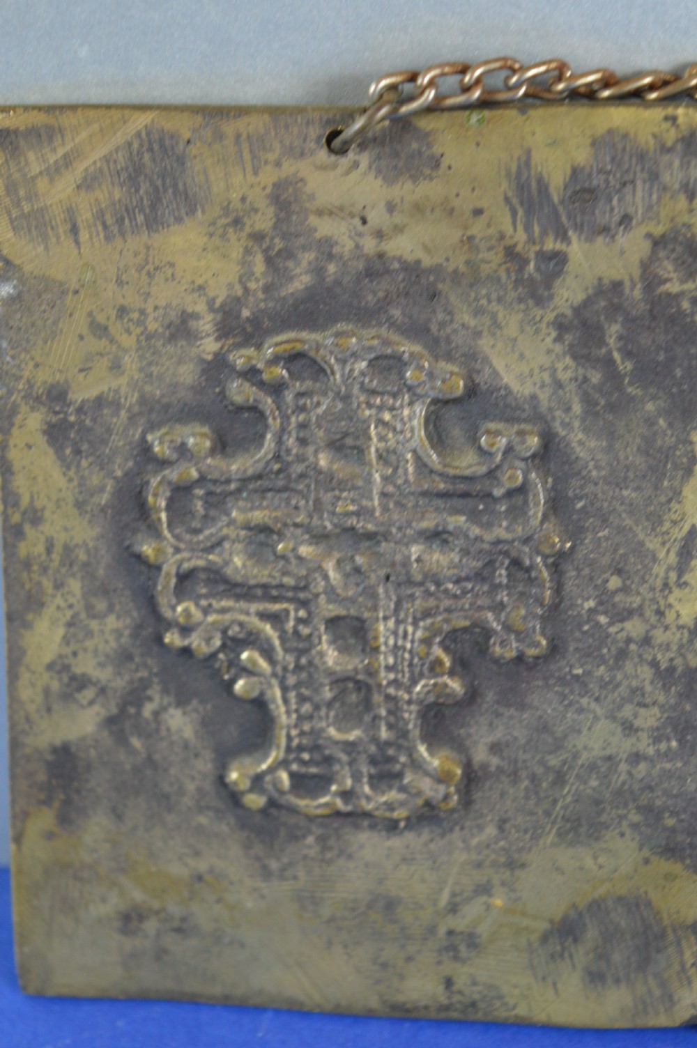 Russian Bronze/Enamel Travelling Icon,c1880 View VI