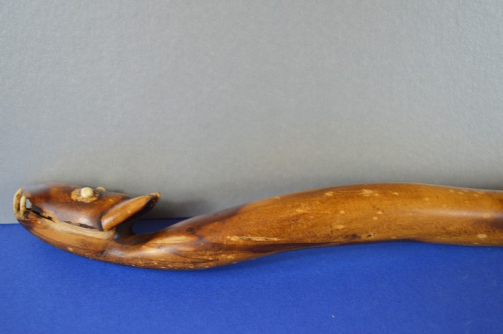 Nepalese Ceremonial Carved Naga Snake Stick,c1880 View III