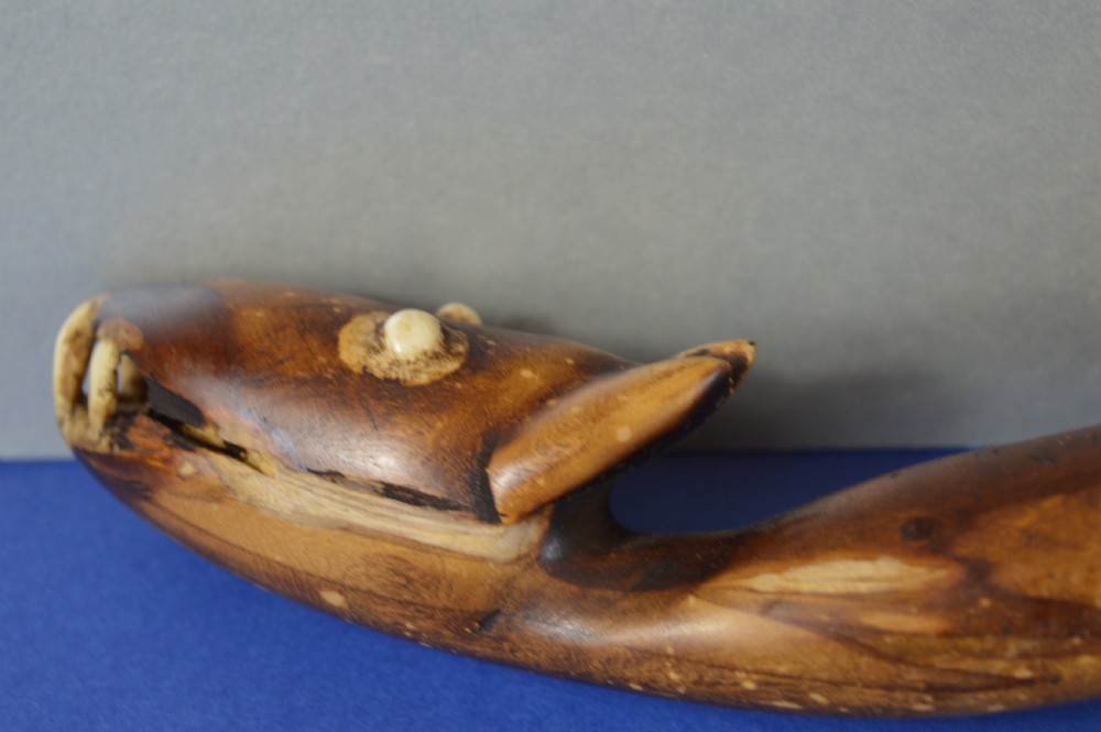 Nepalese Ceremonial Carved Naga Snake Stick,c1880 View XI