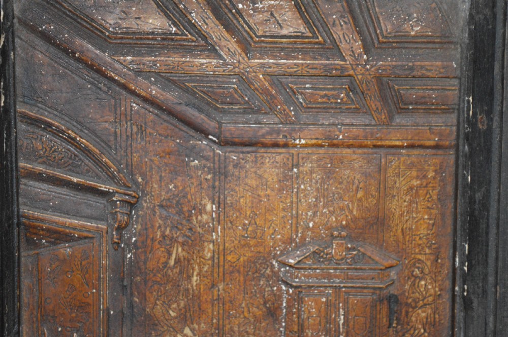 Large (45cm) Oak Framed Plaster Picture, c1800 View V