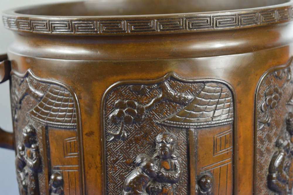 Large (7kg) Japanese Bronze Bowl/Censer, c1870 View VII
