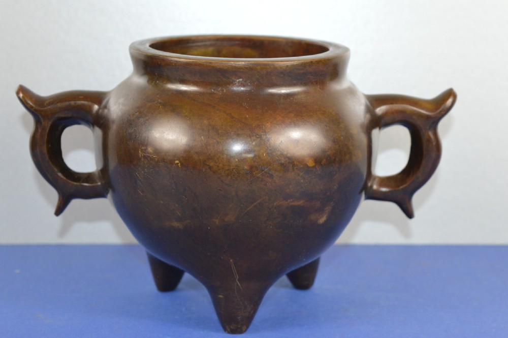 Large (2.4kg) Chinese Bronze Censer,c1850