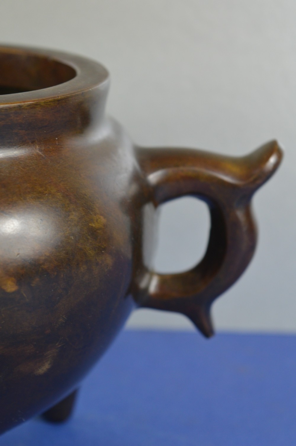 Large (2.4kg) Chinese Bronze Censer,c1850 View II