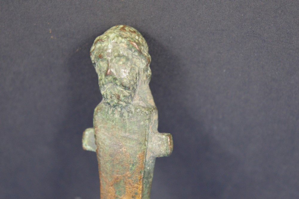 Early Byzantine Christian Bronze Christ Statue/Cross,c5-7th Century AD   View VII