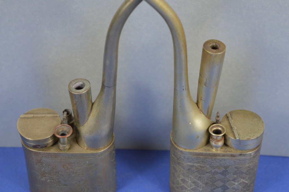 2 Chinese Metal Opium Pipes,c1890 View IV