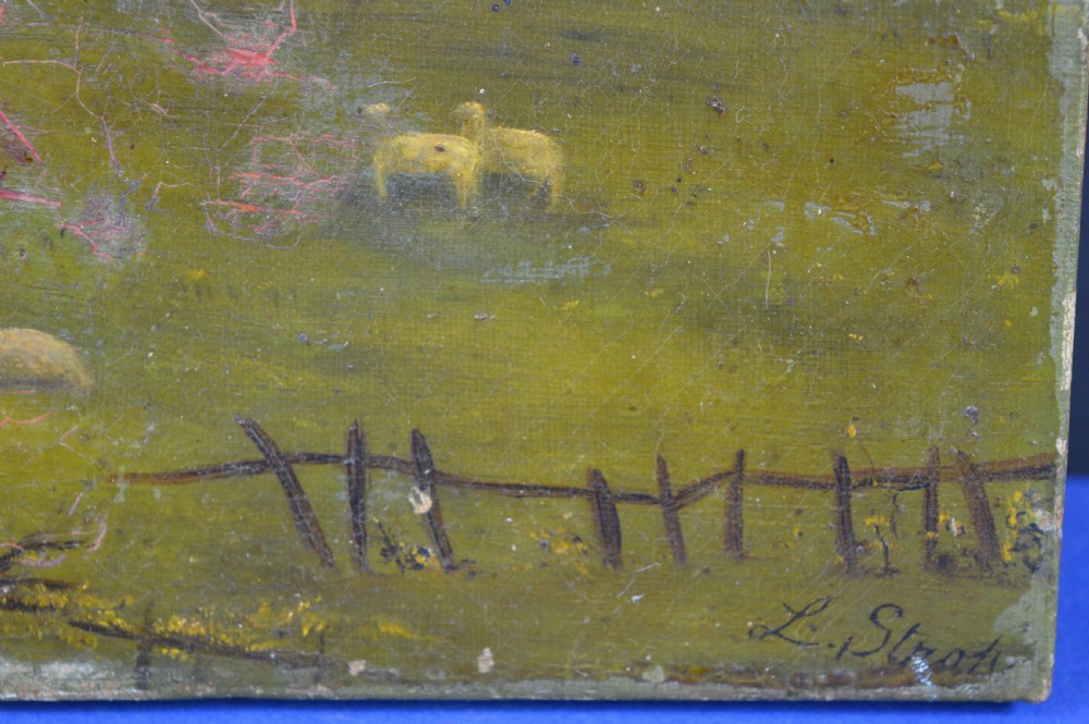 English School Oil on Canvas, Signed and Dated 1890 View III