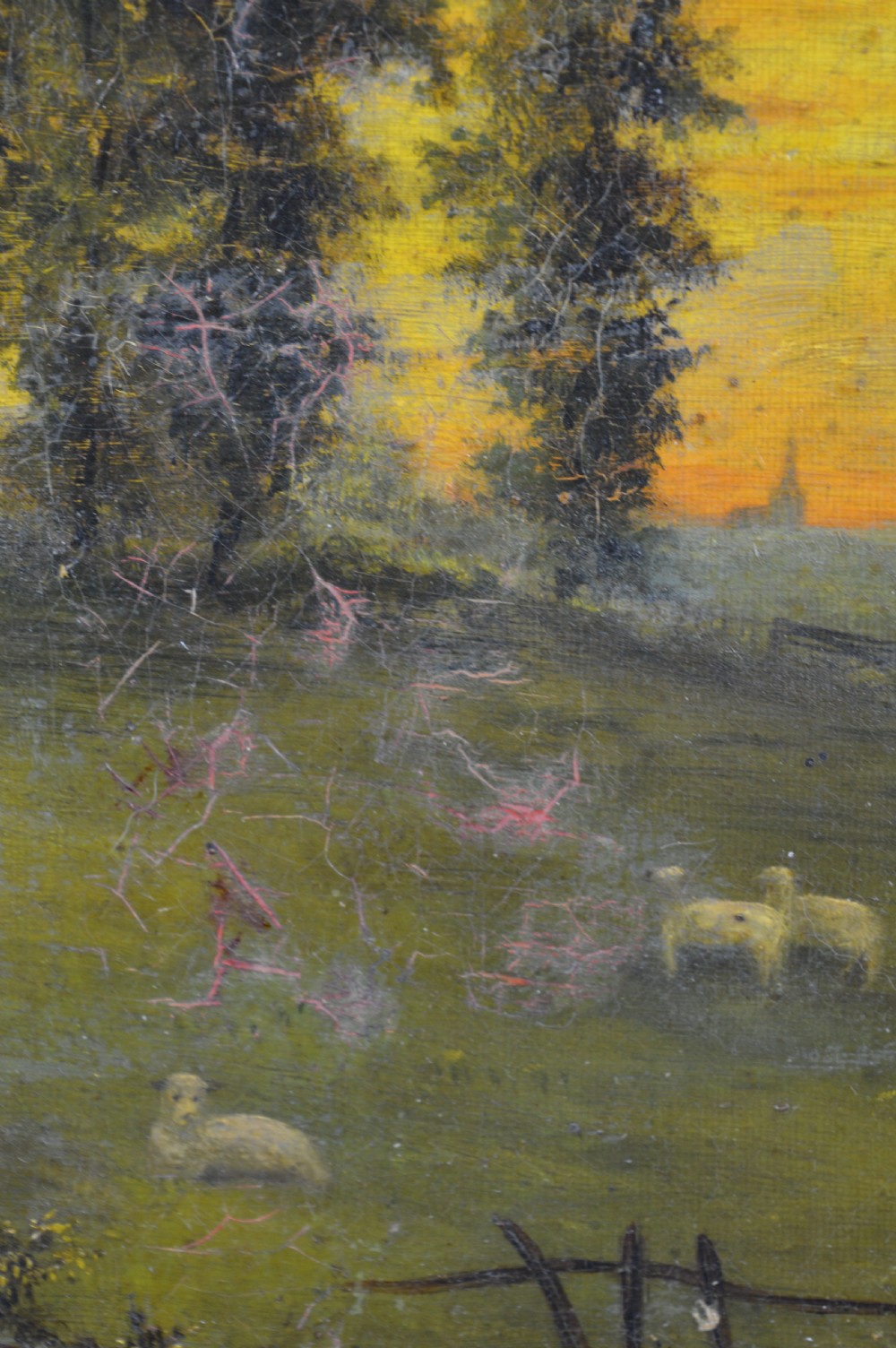English School Oil on Canvas, Signed and Dated 1890 View VI