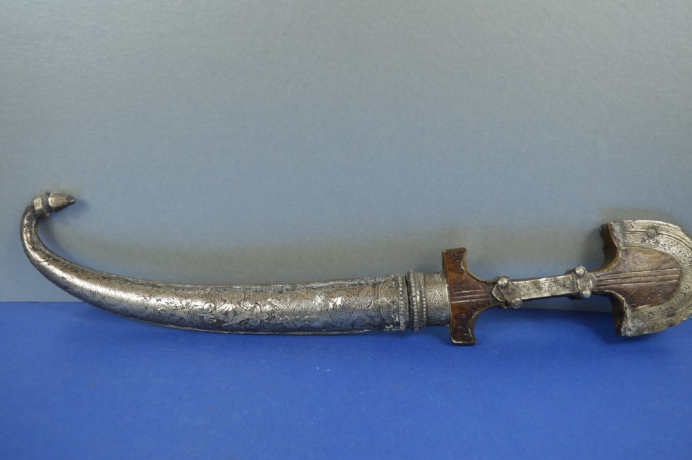 Mixed Metal Persian / Moroccan Khanjar Knife/Scabbard,c1880 View IV