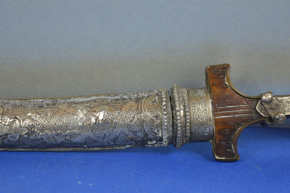 Mixed Metal Persian / Moroccan Khanjar Knife/Scabbard,c1880 View VII