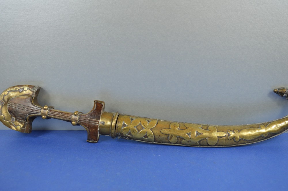 Mixed Metal Persian / Moroccan Khanjar Knife/Scabbard,c1880 View IX
