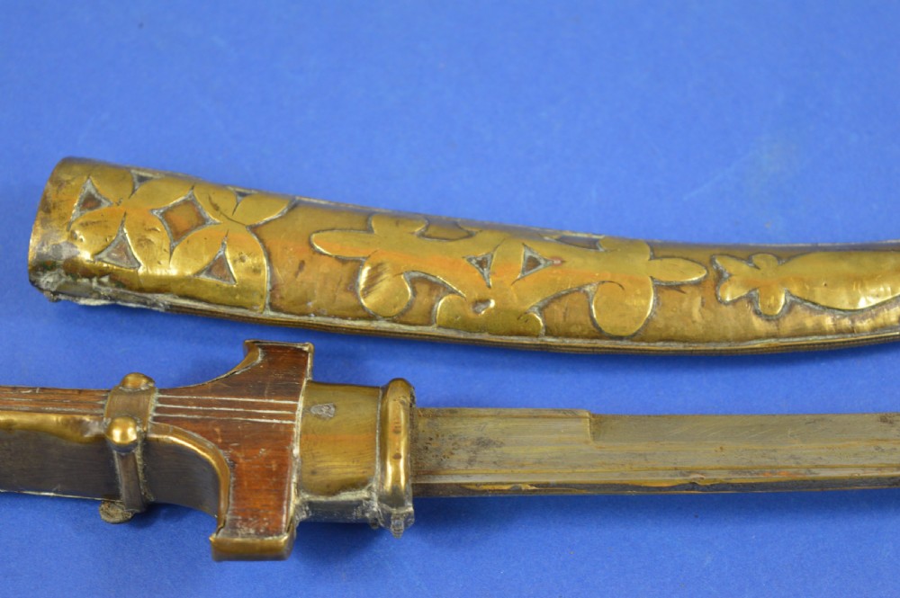 Mixed Metal Persian / Moroccan Khanjar Knife/Scabbard,c1880 View XIV