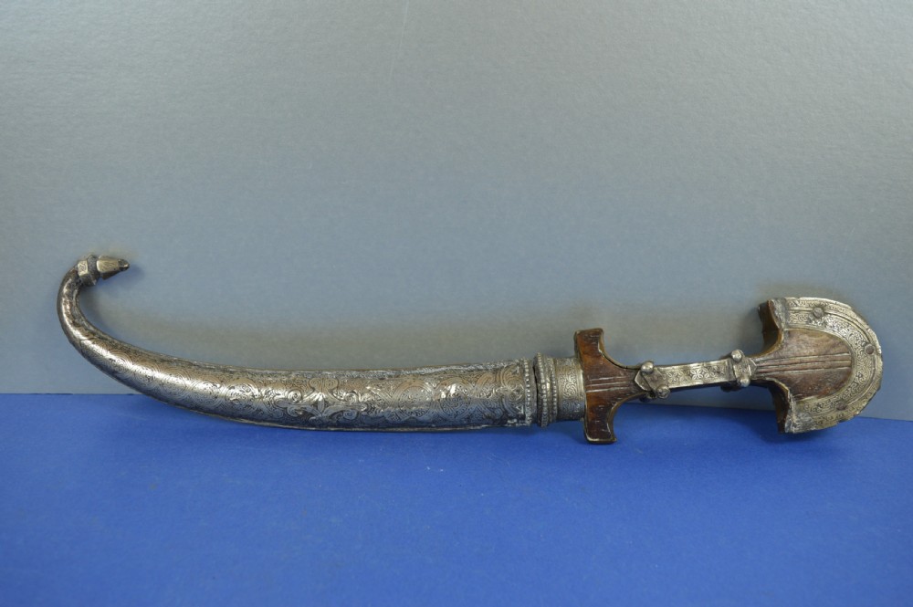 Mixed Metal Persian / Moroccan Khanjar Knife/Scabbard,c1880 View XXIII