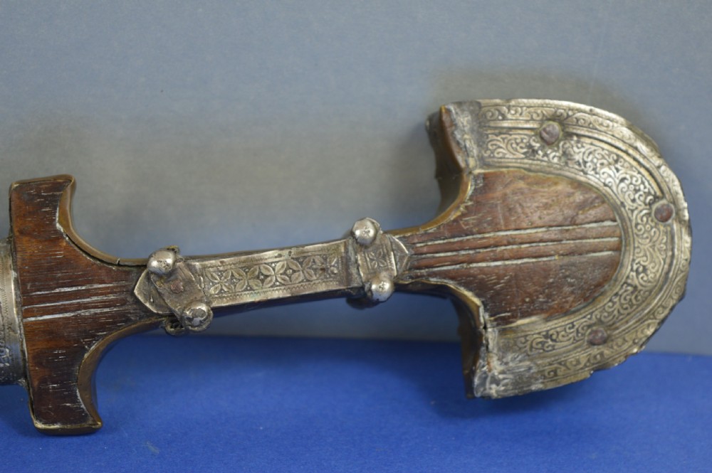 Mixed Metal Persian / Moroccan Khanjar Knife/Scabbard,c1880 View XXIV