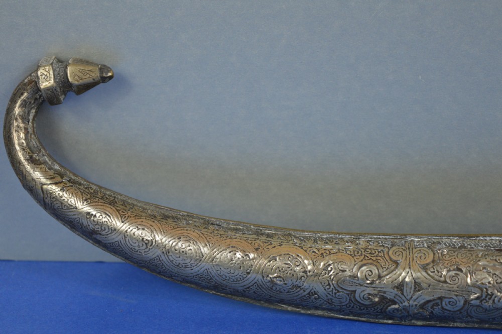 Mixed Metal Persian / Moroccan Khanjar Knife/Scabbard,c1880 View XXVI