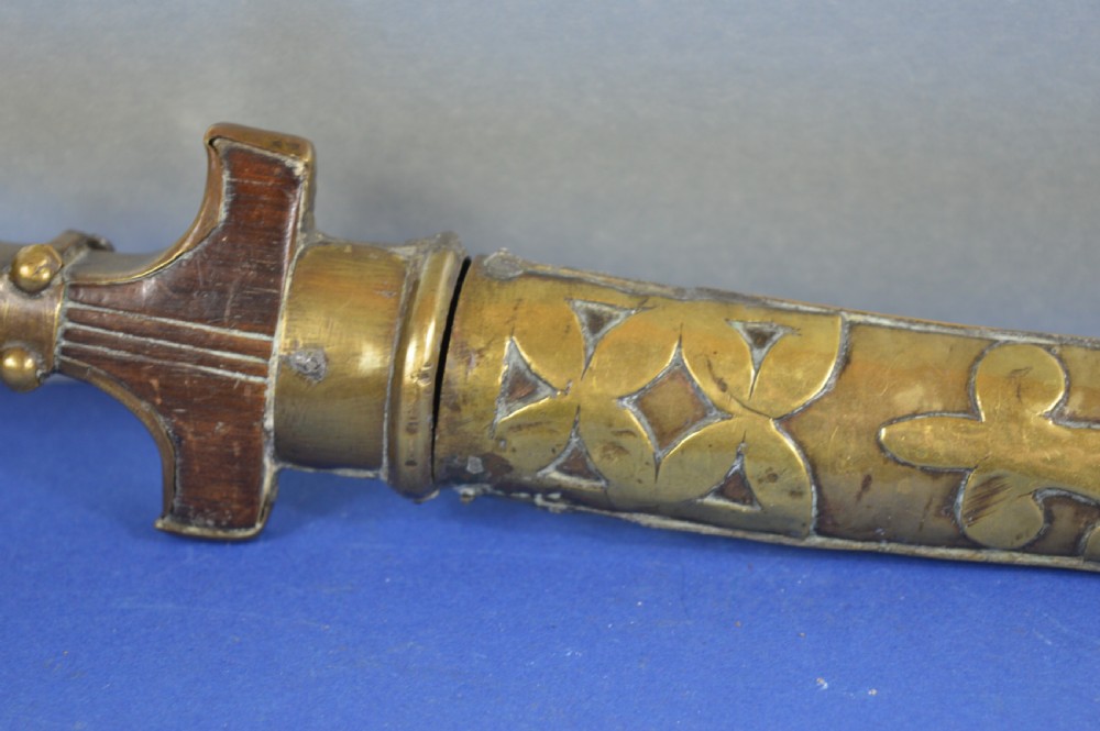 Mixed Metal Persian / Moroccan Khanjar Knife/Scabbard,c1880 View XXIX