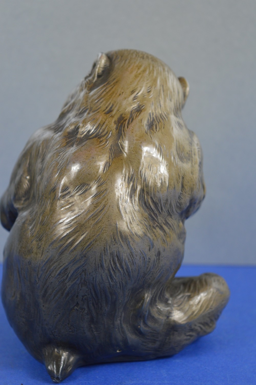 Large Japanese Bronze Monkey Statue Okimono,c1920 View VII