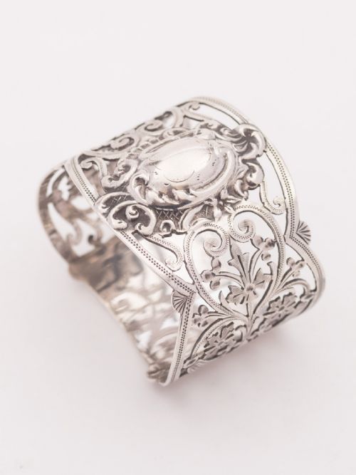 Beautiful Edwardian Silver Napkin Ring, Sheffield 1907