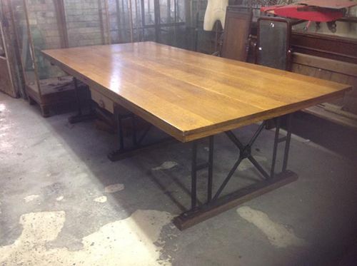 Antique Industrial   Shop  Display Table