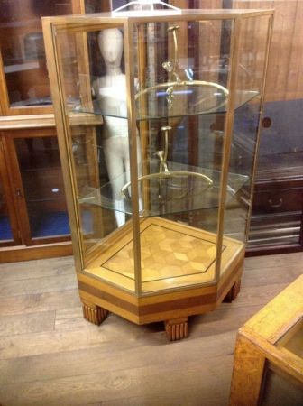 Beautiful Bronze & Art Deco Display Cabinet