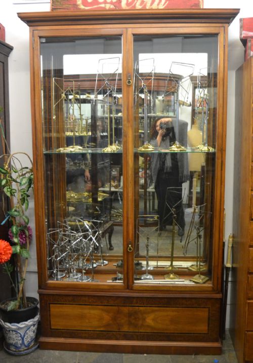 1920s Walnut Jewelry Cabinet