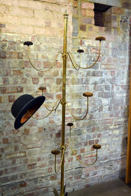 Original Brass Edwardian Hatstand