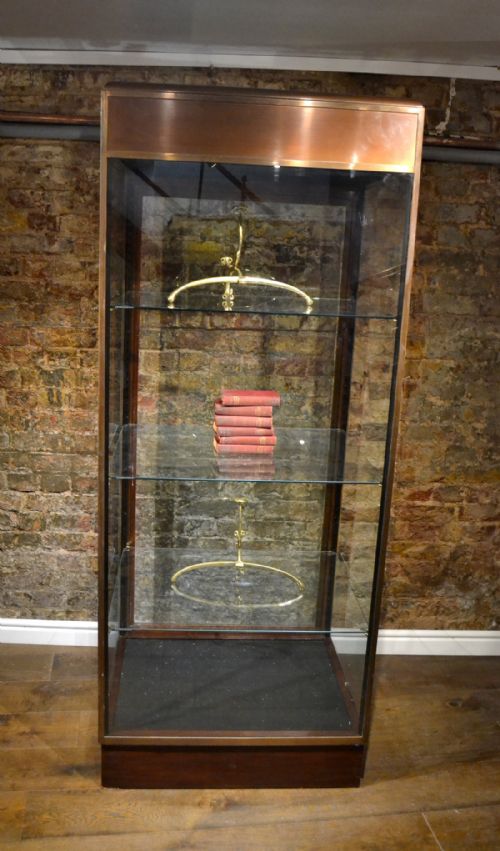 1930s Brass and Glass Tower Shop Display Unit