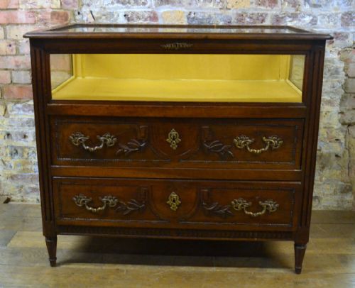 Antique 1910 French Jeweler's Shop Display Cabinet