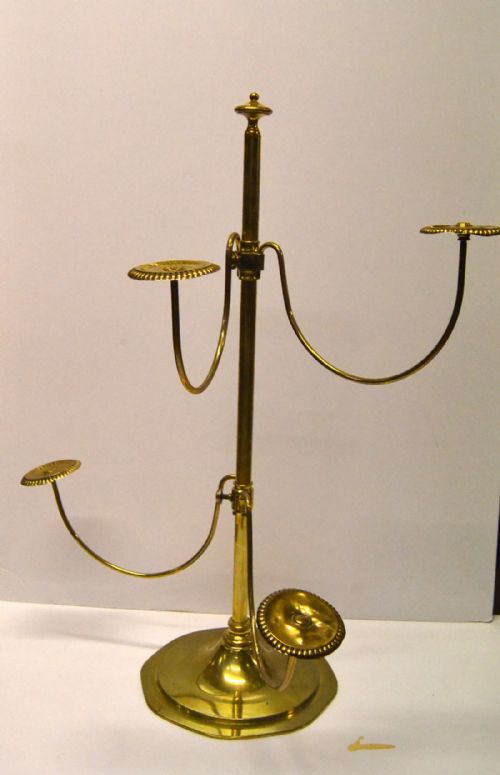 1920s Brass Adjustable Hatstand