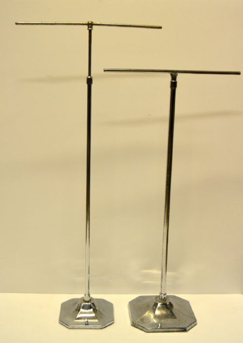 1920s Chrome Adjustable T Stands