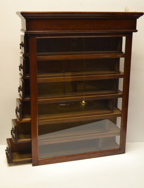 Beautiful Antique 1920s Mahogany Cigarette Dispensary Cabinet