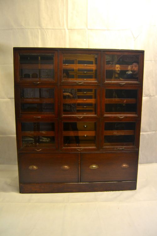 1920s Mahogany Drapers Haberdashery Shopfitting