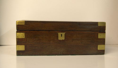 Victorian Rosewood Brass Bound Writing Slope