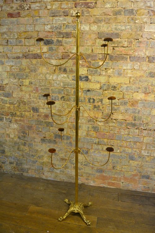 1920s Brass and Iron Hatstand
